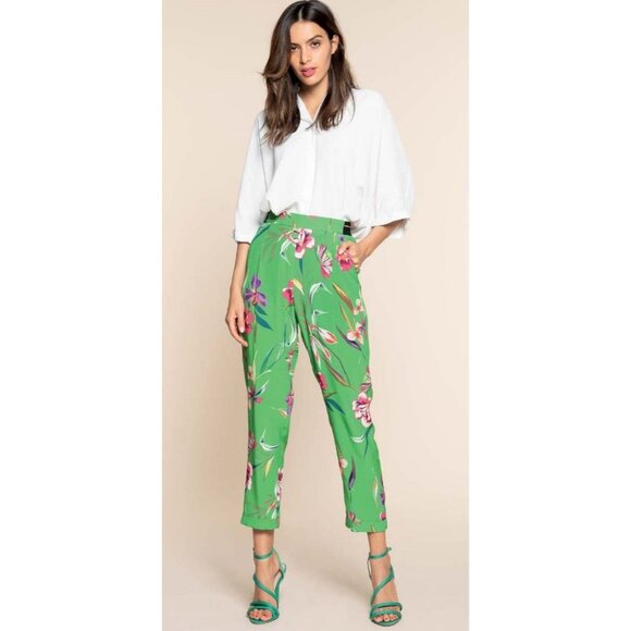 Hanita Sequin Runaway Button Down Shirt Blouse Women M White Embellished Preppy - Picture 2 of 9